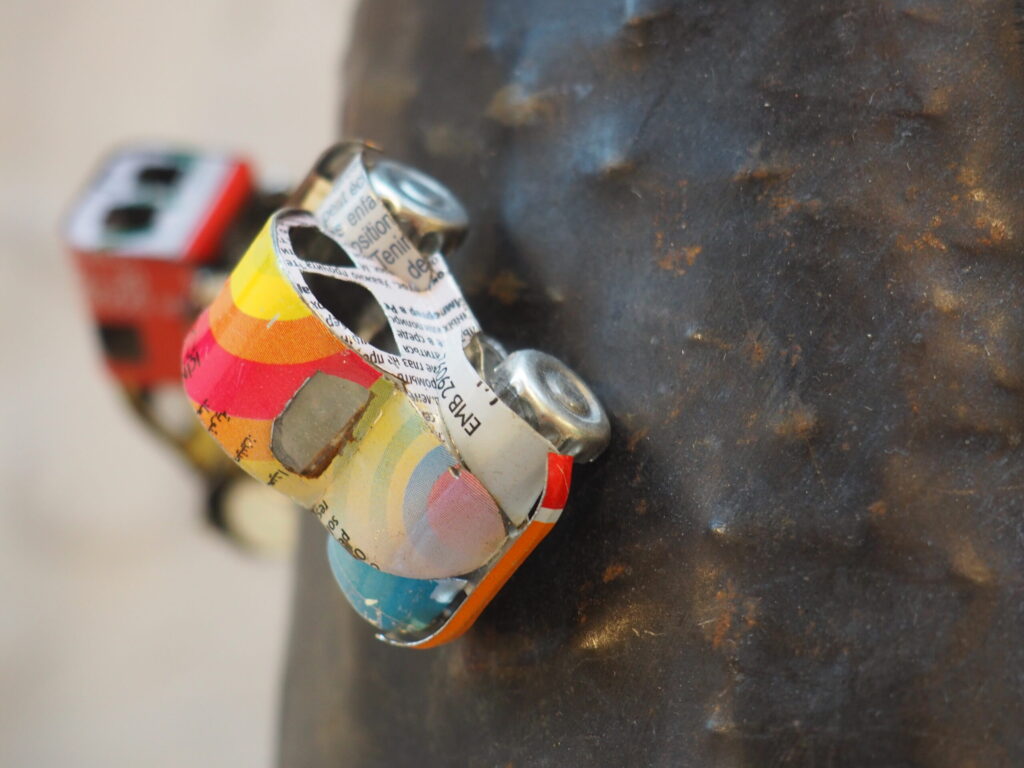 Fair Trade Faires Merche Merchandising Recycling-Blech